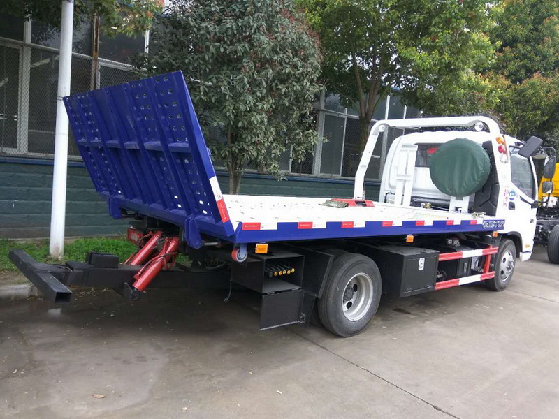 欧马可蓝牌一拖二清障车